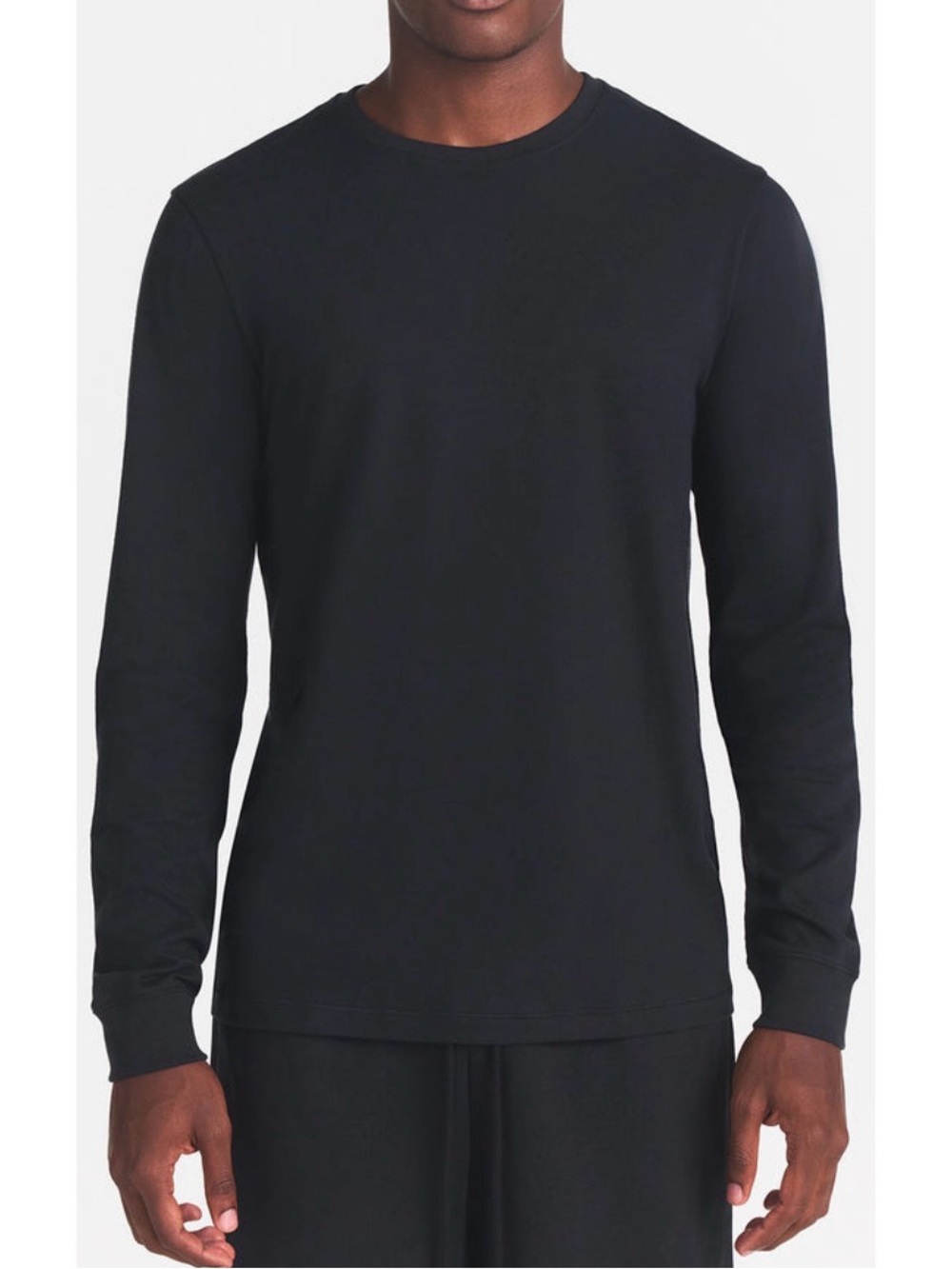 🖤 SKIMS Cotton Long Sleeve T-Shirt | Onyx | S | NWT 🏷️